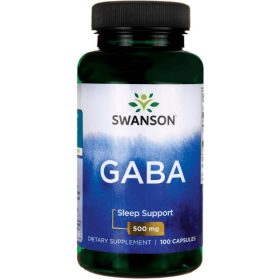 Swanson GABA 500mg 100 kapszula gamma-amino-vajsav