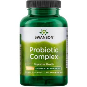   Swanson Probiotic Complex 120 kapszula 5 törzs + 4,2 milliárd CFU + 400mg FOS
