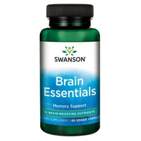   Swanson Brain Essentials 60 kapszula 12 hatóanyag az egészséges memóriáért