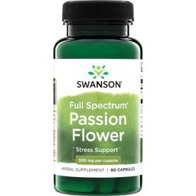 Swanson Golgotavirág (Passion flower) 500mg 60 kapszula
