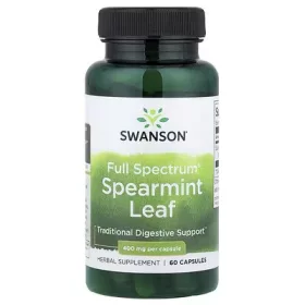 Swanson Spearmint Leaf 400mg 60 kapszula fodormentalevél