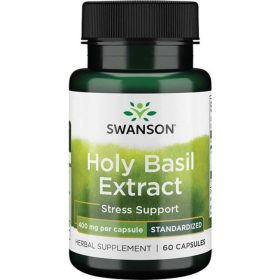   Swanson Holy Basil Extract 400mg (Szent bazsalikom - Tulsi) 60 kapszula