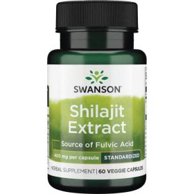   Swanson Shilajit Extract (kivonat) 400mg 60 növényi kapszula