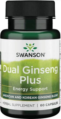 Swanson Dual Ginseng Plus 60 kapszula