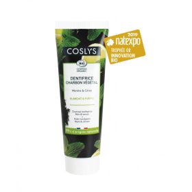   Coslys BIO Faszenes fogkrém menta és citrom kivonattal 100g