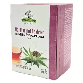   Green Life Kender és valeriana tea 20 filter Hemp Tea with Valerian Root