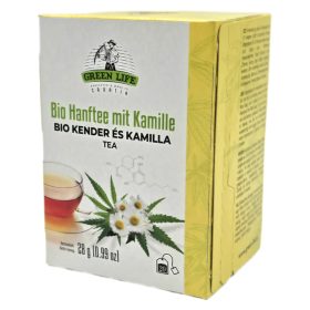   Green Life BIO Kender és kamilla tea 20 filter Organic Hemp Tea with Chamomile