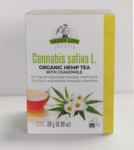 Green Life BIO Kender és kamilla tea 20 filter Organic Hemp Tea with Chamomile