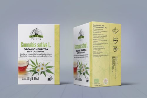 Green Life BIO Kender és kamilla tea 20 filter Organic Hemp Tea with Chamomile