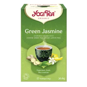 BIO Zöld jázmin tea 17x1,8g Yogi Green Jasmine