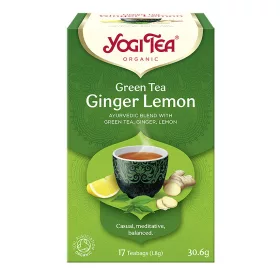   BIO Zöld tea gyömbérrel, citrommal Yogi Green Tea Ginger Lemon