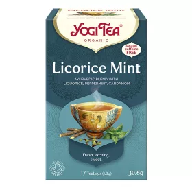 BIO Édesgyökér tea mentával 17x1,8g Yogi Licorice Mint