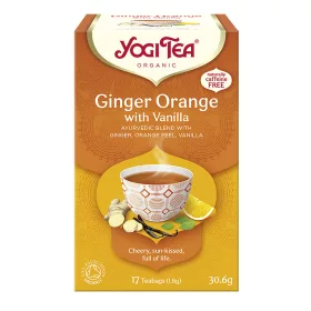   BIO Narancsos gyömbér tea vaníliával 17x1,8g Yogi Ginger Orange