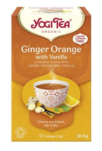 BIO Narancsos gyömbér tea vaníliával 17x1,8g Yogi Ginger Orange