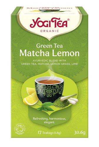 BIO Zöld tea matcha-citrom 17x1,8g Yogi Green Tea Matcha Lemon