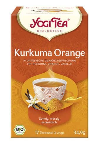 BIO Kurkuma narancs tea 17x2,0g Yogi Kurkuma Orange