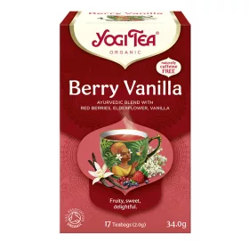   BIO Bogyós gyümölcsös tea vaníliával 17x2g Yogi Berry Vanilla