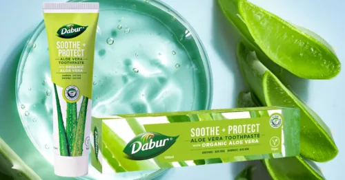 Dabur Soothe + Protect Aloe Vera fogkrém 100ml fluormentes, organikus