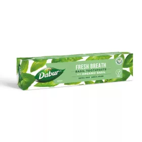   Dabur Fresh Breath Basil fogkrém 100ml fluormentes, organikus