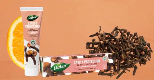 Dabur Cavity Protection Clove szegfűszeg fogkrém 100ml fluormentes, organikus