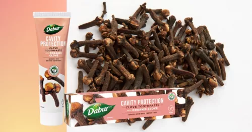 Dabur Cavity Protection Clove szegfűszeg fogkrém 100ml fluormentes, organikus
