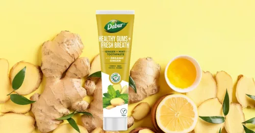 Dabur Healthy Gums+Fresh Breath fogkrém 100ml fluormentes, organikus