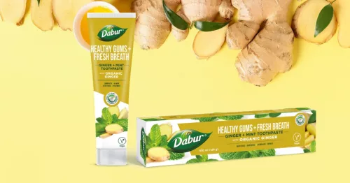 Dabur Healthy Gums+Fresh Breath fogkrém 100ml fluormentes, organikus