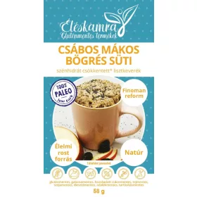   Éléskamra Csábos Mákos bögrés süti CH csökkentett lisztkeverék 58g (Paleo)