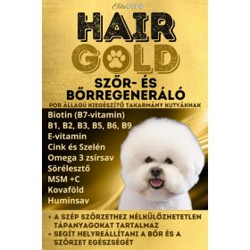   Hair Gold Szőr- és bőrregeneráló keverék 100g táplálékiegészítő kutyáknak