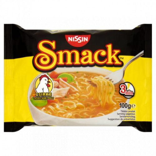 Nissin Smack csirke ízű instant tésztaleves 100 g