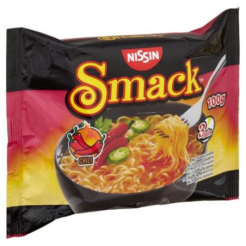 Nissin Smack instant tésztaleves chili ízesítéssel 100 g