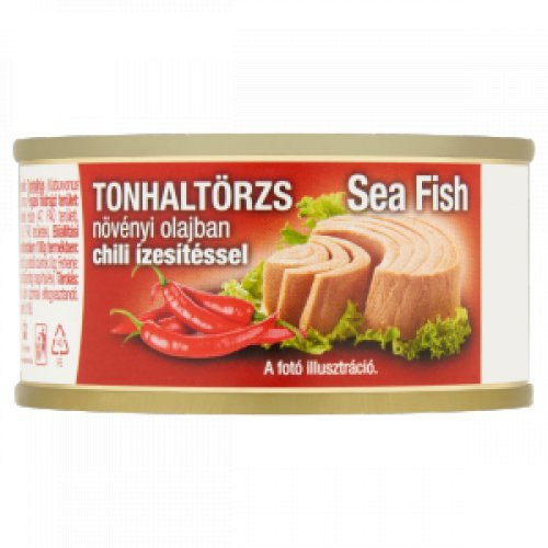 Sea Fish tonhaltörzs növényi olajban chili ízesítéssel 80 g/ 56 g