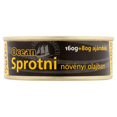 Ocean sprotni 160 g+80 g növényi olajban