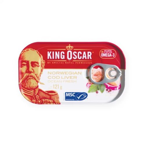 King Oscar tőkehalmáj saját olajában 121 g