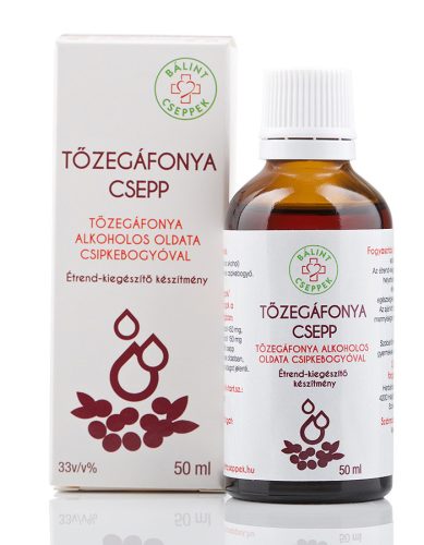 Bálint Cseppek Tőzegáfonya csepp 50ml (alkoholos oldat csipkebogyóval)