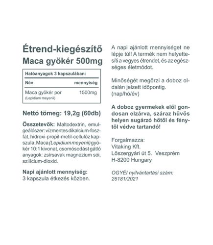 Vitaking MACA 500mg (60) kapszula