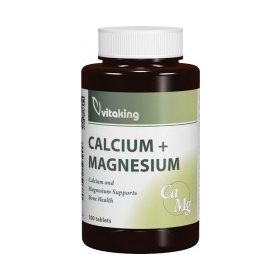 Vitaking Calcium+Magnesium 500mg/250mg (100) tabletta