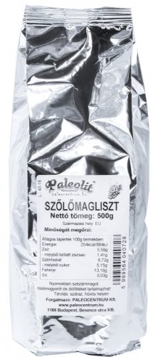 Paleolit Vörös szőlőmagliszt 500g préselvényből