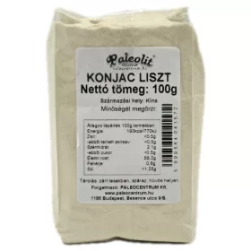   Paleolit Konjac liszt 100g 120-200 mesh glükomannán tartalom min 90%
