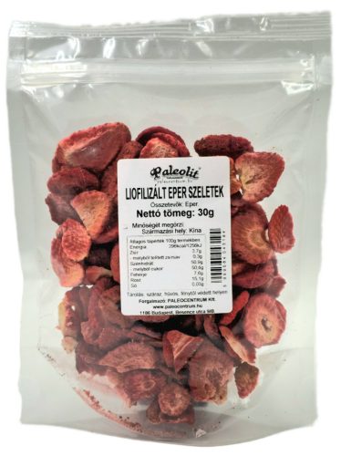 Paleolit Liofilizált eper szeletek 30g Strawberries