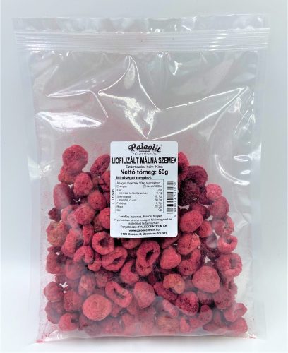 Paleolit Liofilizált málna szemek 50g Raspberries