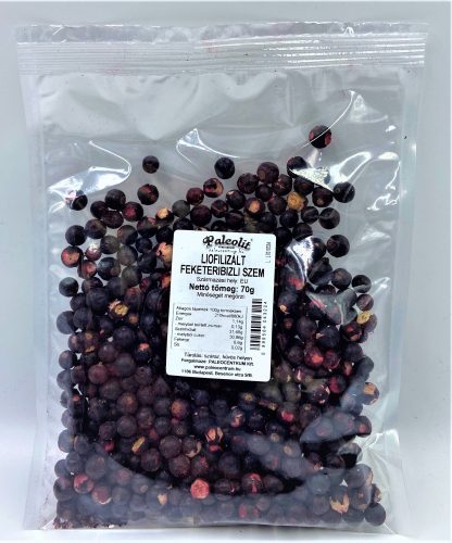 Paleolit Liofilizált fekete ribizli 70g szemek Black currant