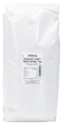 Paleolit Konjac liszt 1kg 120-200 mesh glükomannán tartalom min 90%