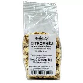 Paleolit Citromhéj 5x5mm szárított 50g Lemon peels
