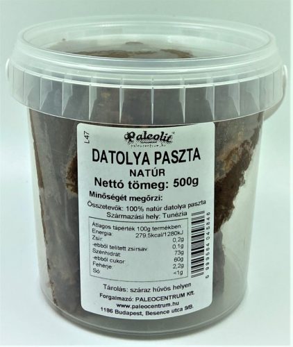 Paleolit Datolya paszta natúr 500g (100% datolya)