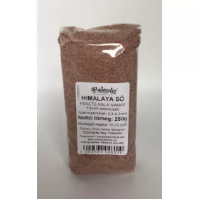   Paleolit Himalaya só fekete 250g fine (0,3-0,5mm) Kala Namak