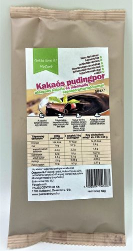 NoCarb Csokoládé puding eritrittel 50g Gotta love it!