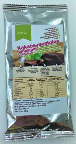 NoCarb Csokis-mentolos pudingpor eritrittel 50g Gotta love it!