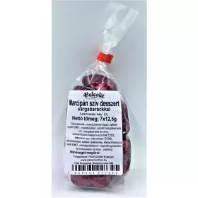 Paleolit Marcipán szív 7x12,5g sárga barackkal