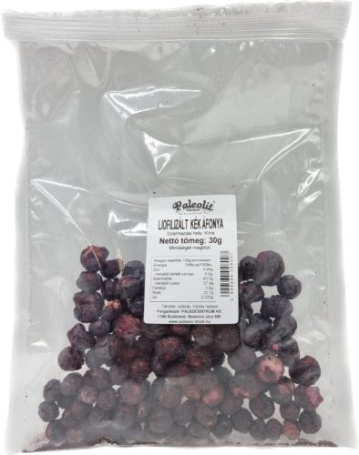 Paleolit Liofilizált kék áfonya 30g szemek Blueberries